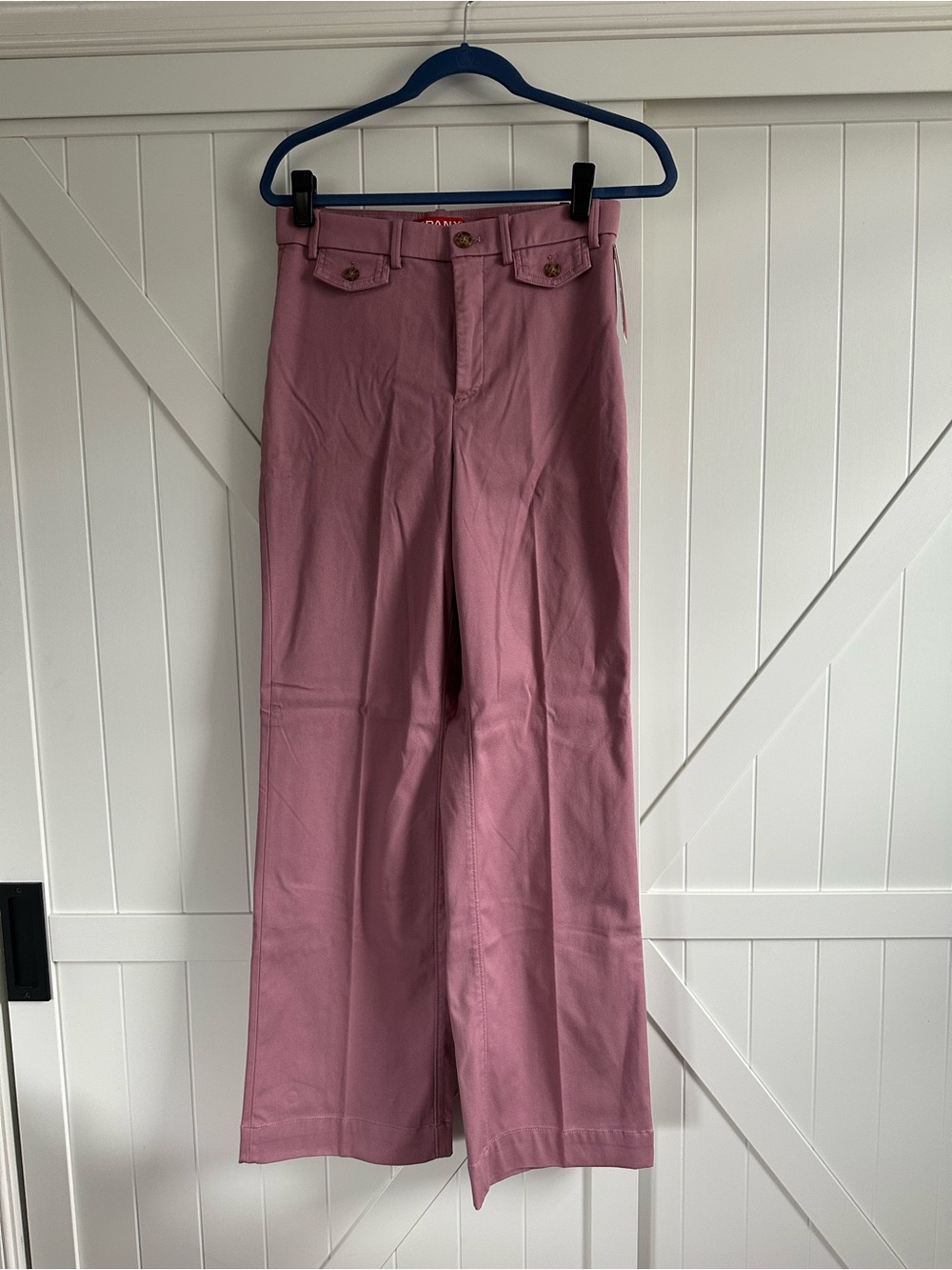 SPANX Supersmooth Stretch Twill Easy Flare Pants Pink Size Small NWT